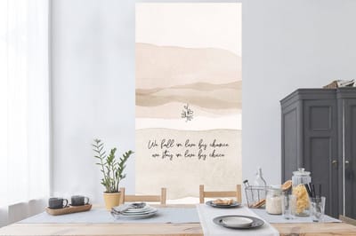 Muurstickers - Sticker Folie - We fall in love by chance, we stay in love by choice - Spreuken - Quotes - Liefde - 80x160 cm - Plakfolie - Muurstickers Kinderkamer - Zelfklevend Behang - Zelfklevend behangpapier - Stickerfolie