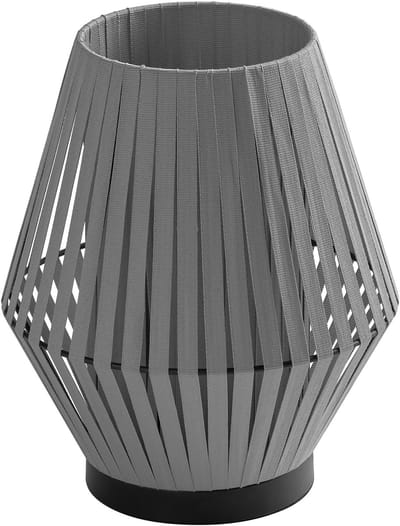 OSRAM DECOR Stripes Tafellamp E14 Grijs 205mm, Tafellamp gemaakt van staal en polyester met elegant ontwerp