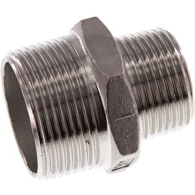 R 1 1/4'' x R 1'' RVS Borstnippel 16 Bar