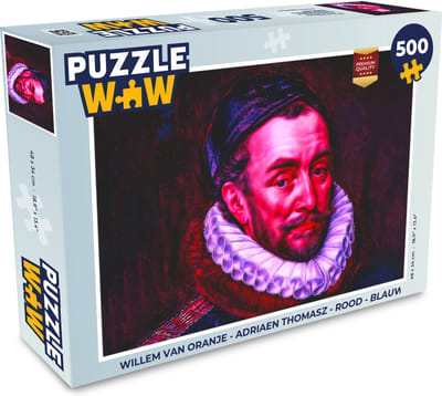 Puzzel Willem van Oranje - Adriaen Thomasz - Rood - Blauw - Legpuzzel - Puzzel 500 stukjes