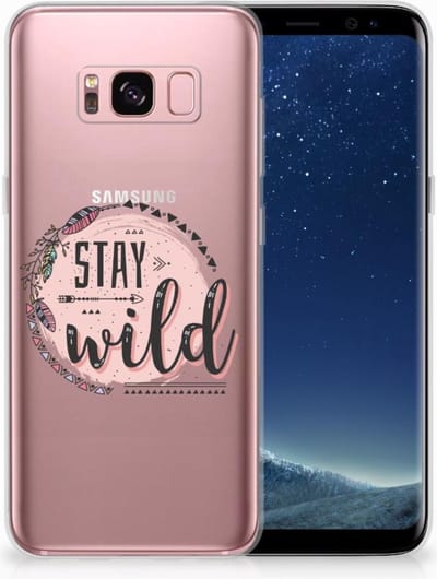 Samsung Galaxy S8 Telefoonhoesje met Naam Boho Stay Wild