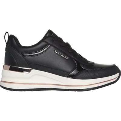 Skechers BILLION 2 - FINE SHINE Dames Sneakers - Zwart