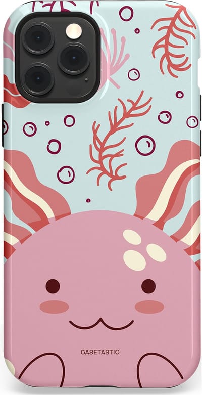 Casetastic Hoesje Geschikt voor Apple iPhone 12/12 Pro Magsafe - Stijlvolle Beschermende Duo-layer Case - Axolotl knuffels