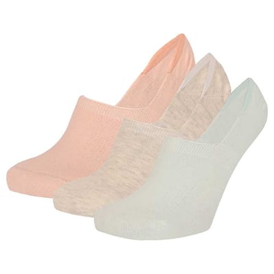 Apollo - Footies unisex - Pastel - 3-Pak - Maat 31/35 - Footies dames - Footies meisjes - Kousenvoetjes - Multipack sokken
