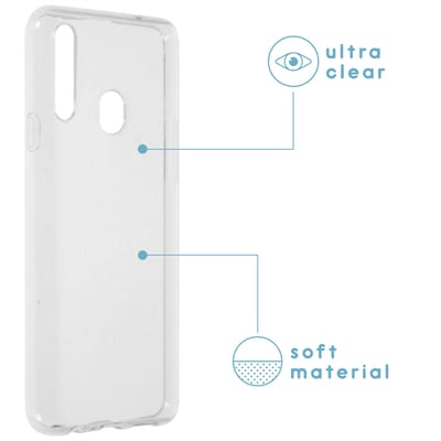 imoshion Hoesje - Geschikt voor Samsung Galaxy A20s - Softcase Backcover smartphone - Transparant