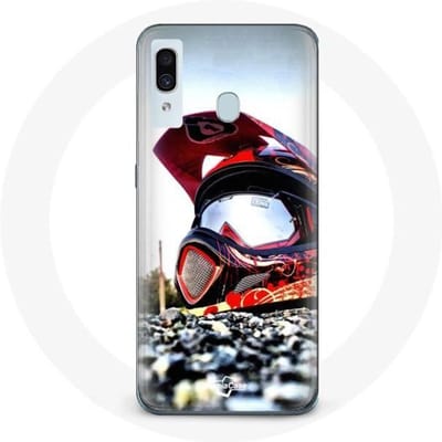 Coque - Maniacase - Samsung Galaxy A30 - Noir - Souple - MotoCross noir