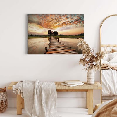 Canvas print DD123028 ToTheOtherSide A.S. Création 0,7 x 0,5 m Oranje / Terracotta Kantoor Hal/Gang Keuken Slaapkamer Woonkamer