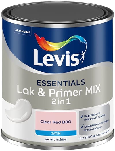 Levis - Essentials Lak & Primer Mix - Clear Red B30 - Mengverf - 1 L