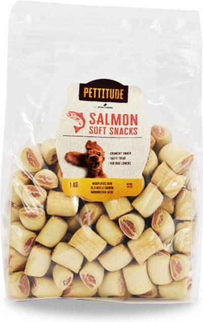 Pettitude Mergpijpjes met zalm voor hond 1kg