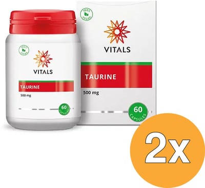 2x Vitals Taurine 500 mg (60 capsules)
