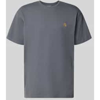 T-shirt met Labelstitching en Ronde hals