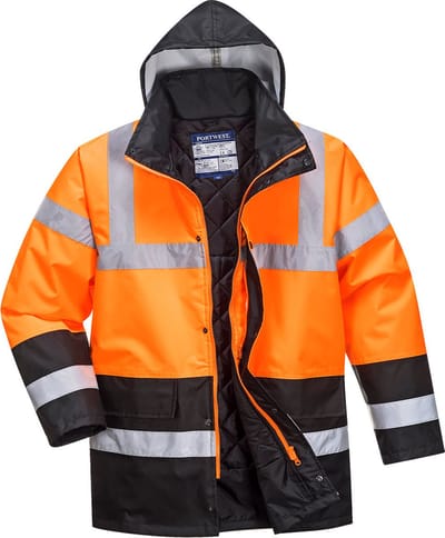 PW S467 Hivis Winter jack flor/mar