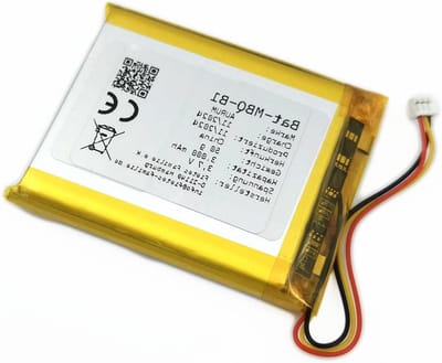 Reserveaccu Babyfoon - Batterij Moederunit - Babykamer Bewaken - 3000 mAh Capaciteit - 55 x 68 x 1 cm - Zwart