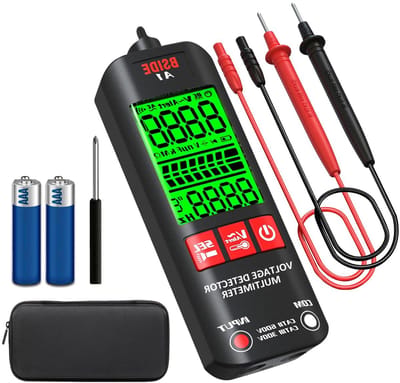 Digitale Multimeter - Spanningstester Ohm meter - Elektrische metingen uitvoeren - 3 Resultaat Weergave - Mini Pocket Formaat - Zwart