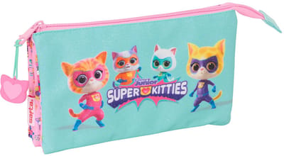 Safta Triple Superkitties Etui Blauw Man