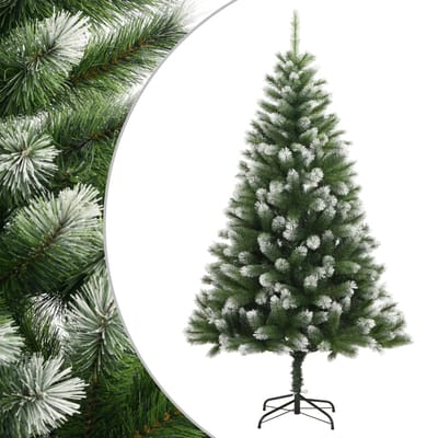 vidaXL - Kunstkerstboom - met - scharnieren - en - sneeuw - 210 - cm