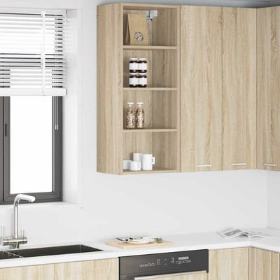 vidaXL - Hangkast - Sonoma - Eik - 40 - x - 29,5 - x - 100 - cm - Bewerkt - hout