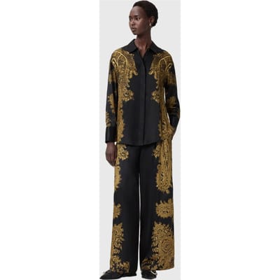 AllSaints Bernie Shirt Ella Black Taglia: 2 | Magliette intime Outlet | Donna | Nero