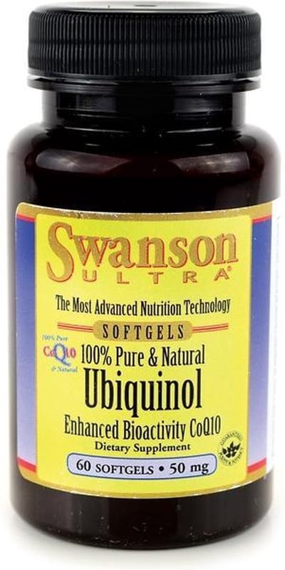 Swanson Ultra 100% puur en natuurlijk Ubiquinol (Kaneka QH?) 50 mg 60 zachte capsules 60g