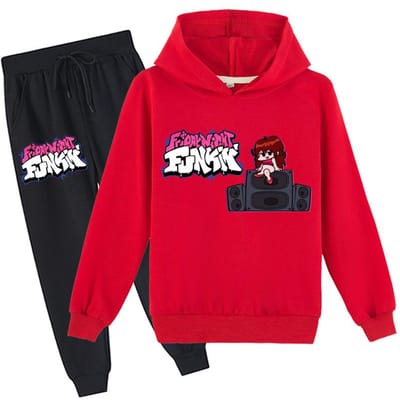 Mode Grote Jongen Cartoon Print Populair Sport T-shirt met Korte Mouwen Top 100 rood