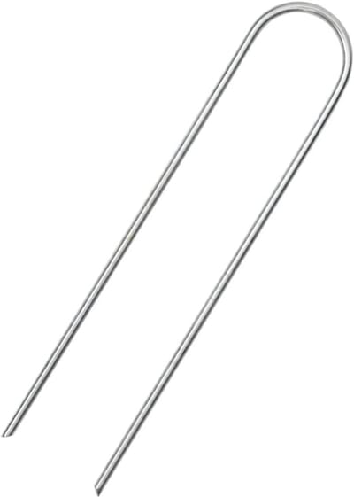 Set van 25 U-vormige grondankers 15 cm voor stevige bevestiging in tuin en terras