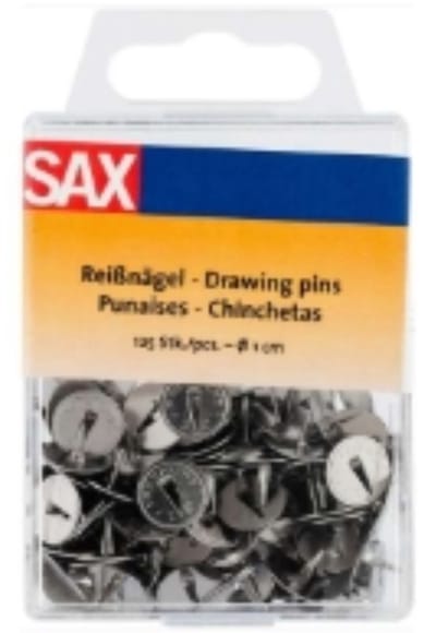 Sax - punaises Design -1 cm - staal - 125 st