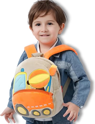 BoefieBoef Betonwagen Peuter Rugtas - Stoere Kinderrugzak met Auto- Boot- en Bouwvoertuigen - Jongen Meisje 0-5 Jaar - Wasbaar, Duurzaam & Comfort - Cadeau voor Sinterklaas, Kerst & Verjaardag - Gymtas, Boekentas & Schooltas - Peuterspeelzaal