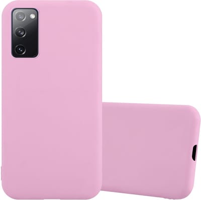 Cadorabo Hoesje geschikt voor Samsung Galaxy S20 FE in CANDY ROZE - Beschermhoes gemaakt van flexibel TPU silicone Case Cover