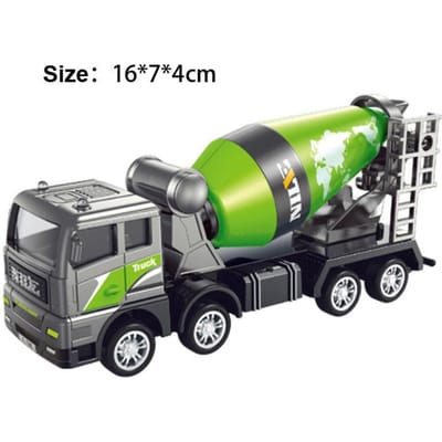 Technische Diecast Inertia Rijdende Speelgoed voor Jongens Legering Tractor Graafmachine Bulldozer Kinder Vrachtwagen Kinder Voertuig Model Cadeau gray