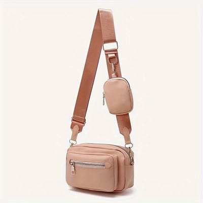 Sjtoer Schoudertasje - Crossbody Tas - Damestas - Telefoontas - Kleine handtas dames - compact - roze - klein beursje - Crossbodytas