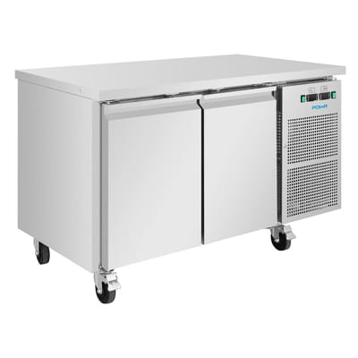 Polar U-serie koel-vrieswerkbank met 2 deuren 124L