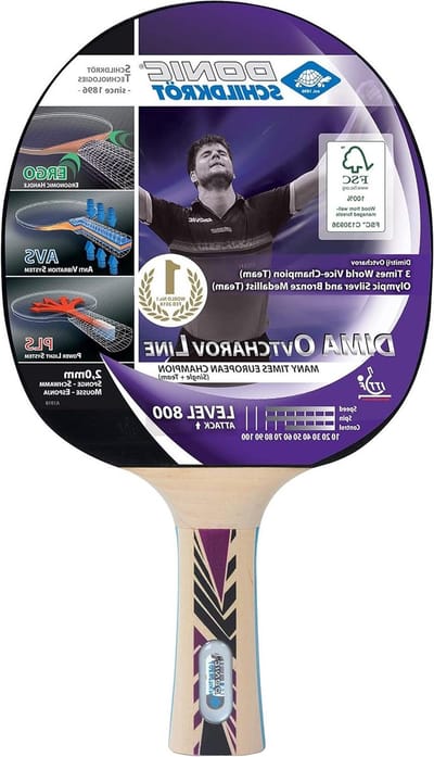 Tafeltennisracket - Batje Racket - Aanvallend Spel - FSC Gecertificeerd Hout - 2.0 mm Spons - Niet gespecificeerd