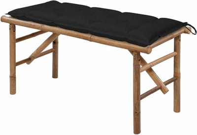 Opvouwbare tuinbank - Bamboe bankje - Buiten zitten - Weerbestendig bamboe - 118 cm - Natuurlijk