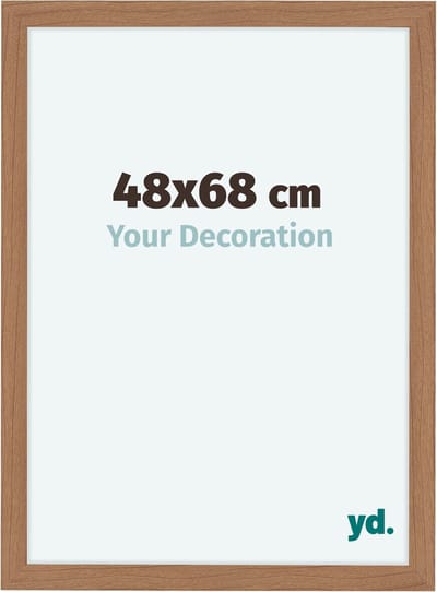 Your Decoration - Fotolijst 48x68 cm - MDF - Notenhout Licht - Como
