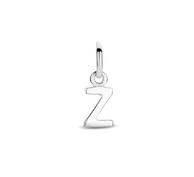 Zilver Gerhodineerde Hanger letter Z 1333766