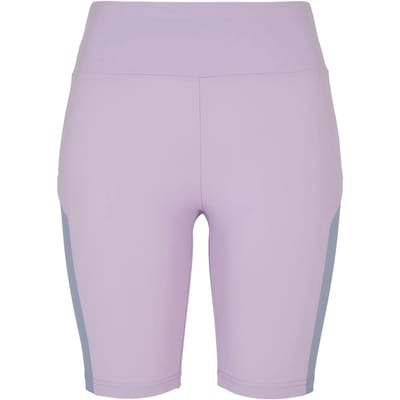 Urban Classics - Color Block Korte cycle broek - XS - Paars/Blauw