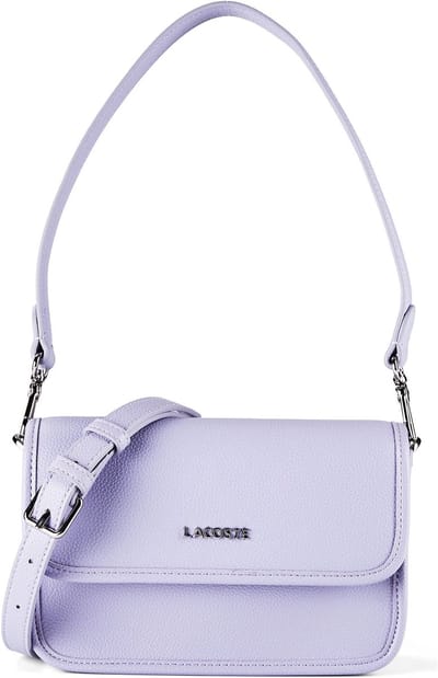 LACOSTE schoudertas Flap Crossover Bag Languid Lavender paars