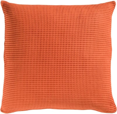 Heckett & Lane Wafel Kussensloop Katoen - copper orange 50x50cm