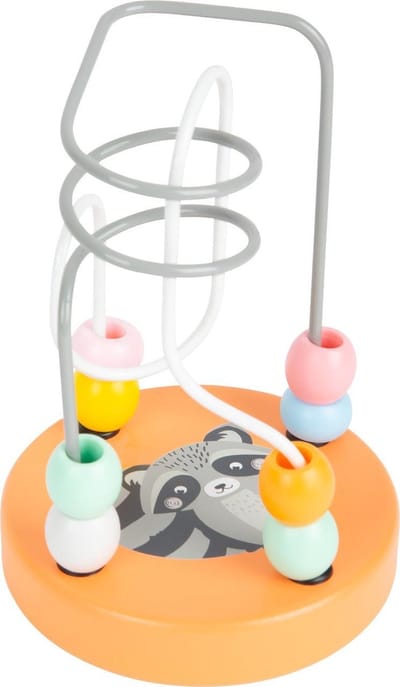 Small foot - Pastel Raccoon Bead Maze- Educatief speelgoed