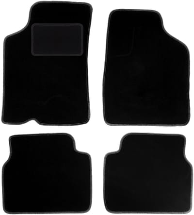Zwarte veloursmatten voor: Kia Sephia I sedan (1994-1997)