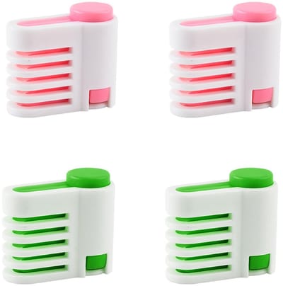 Dailygoods- Broodsnijmachine Hoogwaardig ABS - Taartsnijder 5-laags - Hulp voor Snijden - Voedselveilig - 2 Paar - Perfecte Snedes