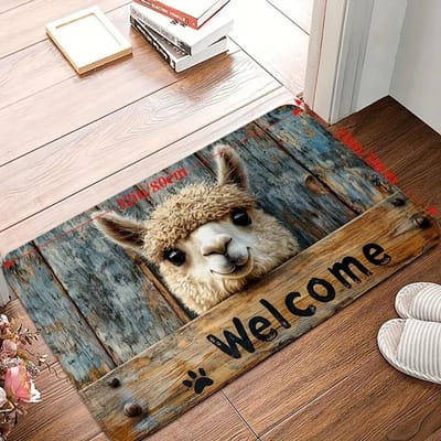 1 STKS Welkom Patroon Keukentapijten Antislip Deurmatten Pop art design Woonkamer Tapijt Badmat Tapijt voor Thuis Gootsteen Wasruimte Decor 400MMx600MM