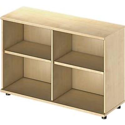 Schäfer Shop Genius - Open kast TETRIS WOOD - 2 OH - hoogte met glijders - B 1200 mm - ahorn decor