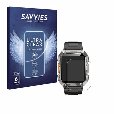 Savvies - Screenprotector voor Baolubao W60 - Folie Beschermfolie transparant 6 Stuks
