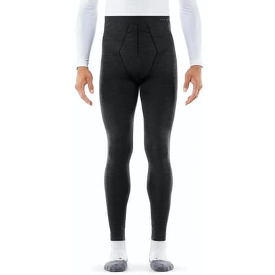 FALKE Wool-Tech Long Tights sneldrogend wol functioneel lang functioneel ondergoed heren zwart - maat S