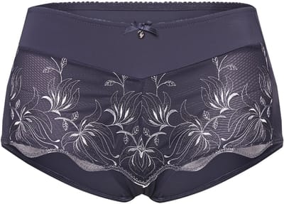 TruYou - Dames - Hipster gebloemde kant microvezel-bandjes - Antraciet - Maat 58+