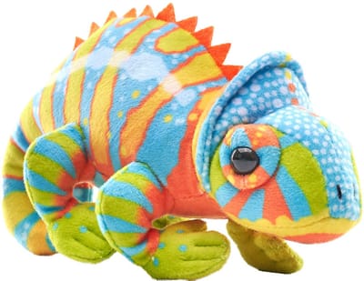 Wild Republic Kameleon knuffel - 13 cm - Pluche - reptielen - knuffeldieren - hagedissen