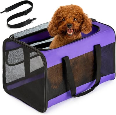 Hondenreismand voor huisdieren - Draagbare en comfortabele transporttas voor honden en katten