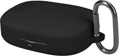 kwmobile cover voor oordopjes case - geschikt voor Shokz OpenFit Pro - Trendy beschermhoes draadloze oordopjes in zwart