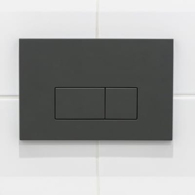 FugaFlow Eccelente Press Bedieningsplaat - voor Geberit UP320 inbouwreservoir - dualflush - rechthoekige knoppen - kunststof - mat antraciet